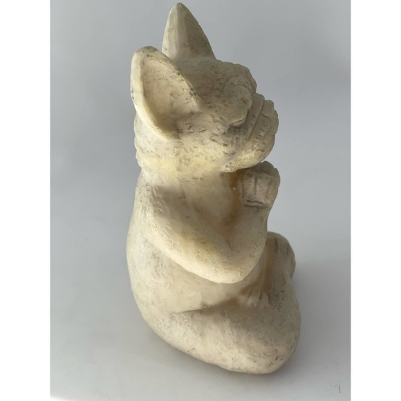 Meditating French Bulldog Statue Ornament Resin Buddha Zen Dog Home Garden Decor - Picture 7 of 8